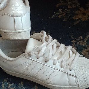 White super star Adidas